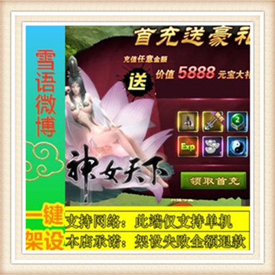 神女天下一键外网端单机游戏网单高清教程可局域送一键配置IP修改