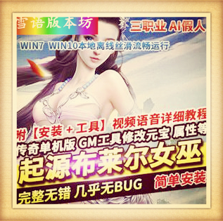 追梦传奇起源单机版PC假人布莱尔女巫暗黑修仙三职业宠物系统